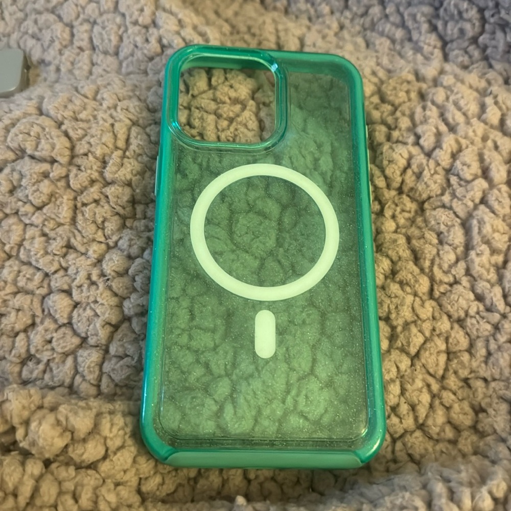 Luxylemon Neon Aqua iPhone 15 Max Pro Phone Case EUC
